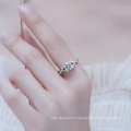 Ready to Ship Wholesale 925 Sterling Silver Ring Engagement Adjustable Ring for Women